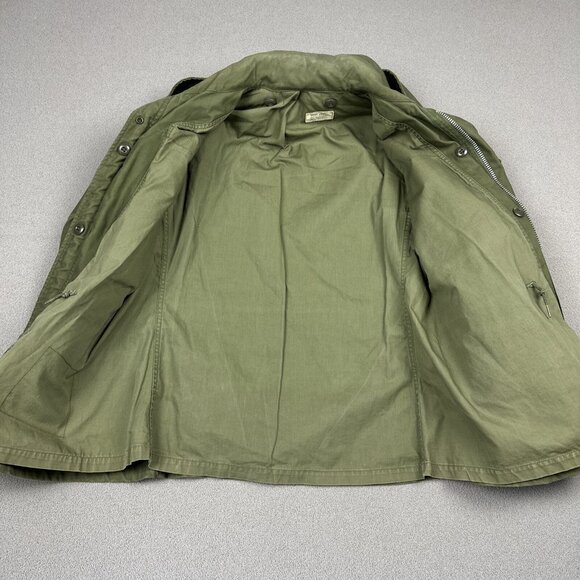 M65 Jacket OG-107 Small Short Field Coat 60s Conmar Zipper Vintage US Army - Picture 4 of 11